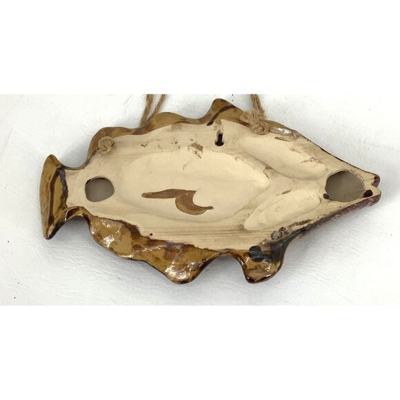 Mid-20th Century Majolica Fish Wall Sculpture, Vallauris, France - Picture 4 of 5